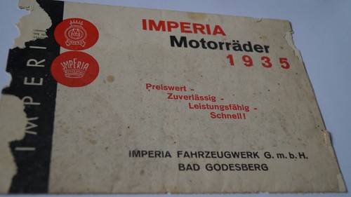 Brochure imperia moto - "imperia,