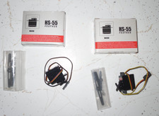 2 ea NUOVO Hitec HS-55 Piuma Micro Telecomando Aereo Servo