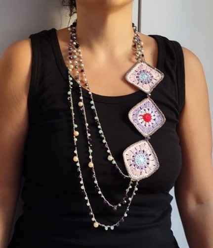 Collana fatta mano - collana, a