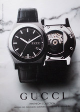Pubblicità Advertising Werbung Ita 2008 OROLOGIO WATCH GUCCI PANTHEON AUTOMATIC.