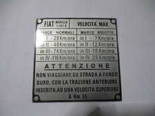 Targa fiat campagnola - targa, 55