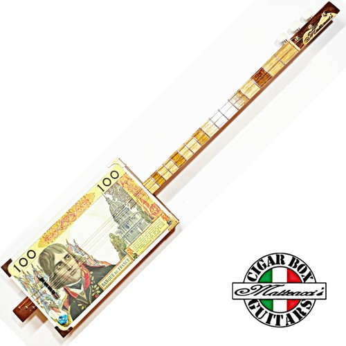 100 francs cigar box guitar - francs,