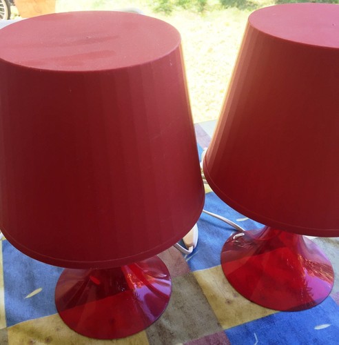 Abajour rosso completi - , di