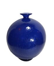 Vaso Vetro Pulegoso Murano anni '50 Stile Martinuzzi Venini Seguso cm 28