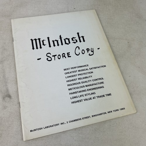Mcintosh history catalogo - mcintosh,