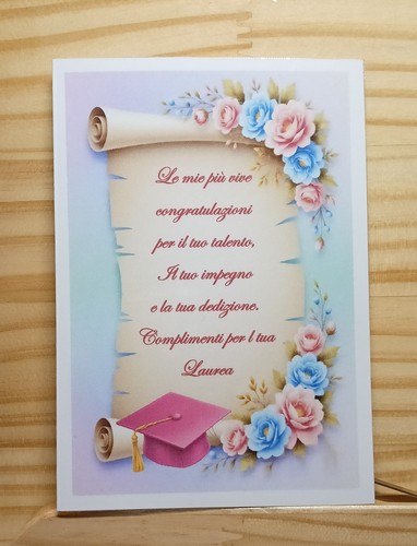 Laurea femmina biglietto - femmina,