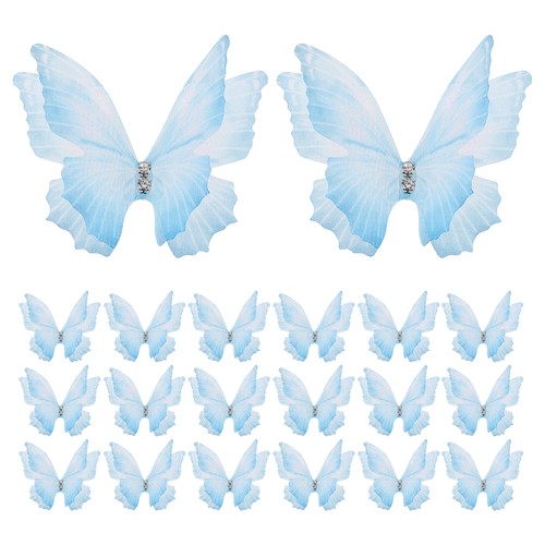 20pcs farfalle organza - 20pcs,
