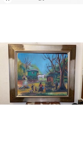 Tableau ancien 10f 55x46 - ancien,
