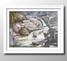 Dipinto Olio Originale Granito