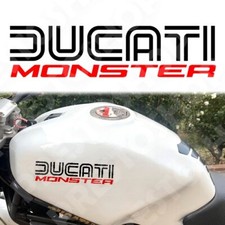 Kit 2 Adesivi Ducati Monster Serbatoio Moto Adesivo Tuning Corse 696 796 1100