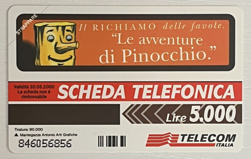 Carta telefonica le - -,