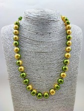 Collana Donna In Perle Verde E