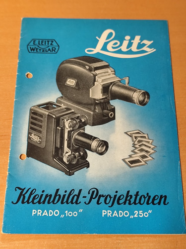 Brochure leitz prado 100 - prado, 250