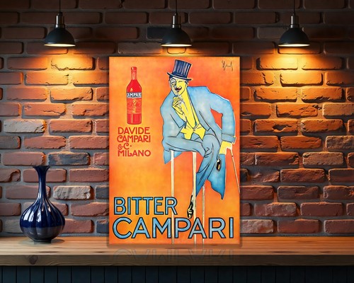 Insegna vintage amara campari - vintage,