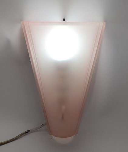 Applique vetro rosa satinato