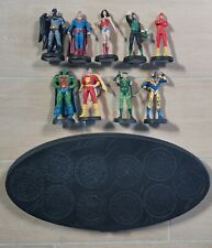 9 Statuine DC Eaglemoss Collection con base d'appoggio - Superman, Batman, etc.