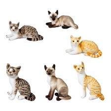 Chat en peluche jouet hugueuse décor de salle pour enfants à longue queue