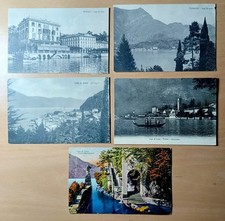 5 Cartoline Lago Di Como Annullo Natante 