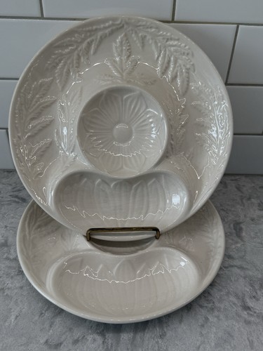 Servizio piatti vintage bianco