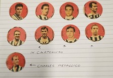 9 Dischetti Juventus Vav 1958/59 ...rari Presente Charles ....