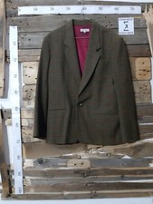 ARMANI JUNIOR GIUBBINO GIACCA CLASSICA VESTITO JACKET UOMO MAN MARRONE 42 A549