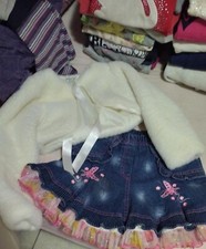 LOTTO STOCK vestiti autunno - inverno 25pz BAMBINA tg 8 e 9 ANNI  