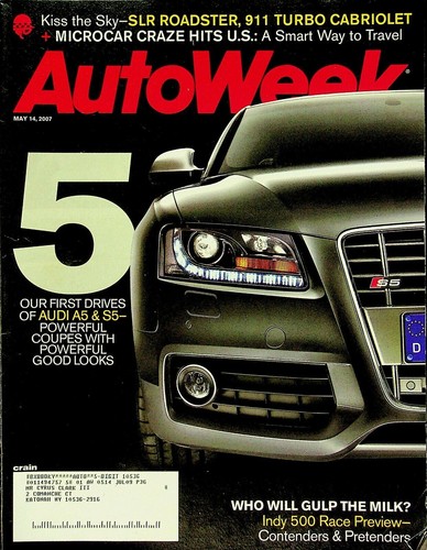 Autoweek magazine may - 14,, 2007