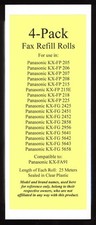 Black 4-pack Thermal Fax Roll