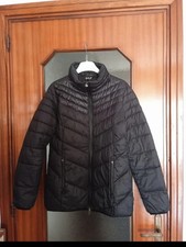 Giubbotto nero con zip e cappuccio Emporio Armani donna