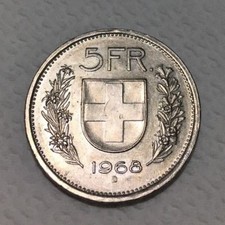 SVIZZERA HELVETIA * 5 FRANCHI