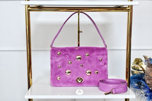 Borsa donna soffice pelliccia