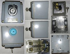 INTERRUTTORE VINTAGE ESTERNO IN ALLUMINIO CON AZIONAMENTO A CHIAVE A 2 POSIZIONI