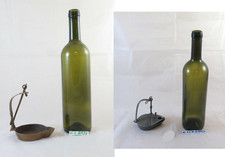 DUE LAMPADE AD OLIO ANTICHE