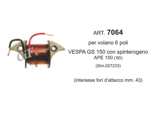 Bobine alimentazione piaggio - bobine,