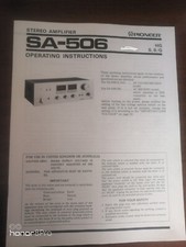 Pioneer 506 manuale uso - 506,