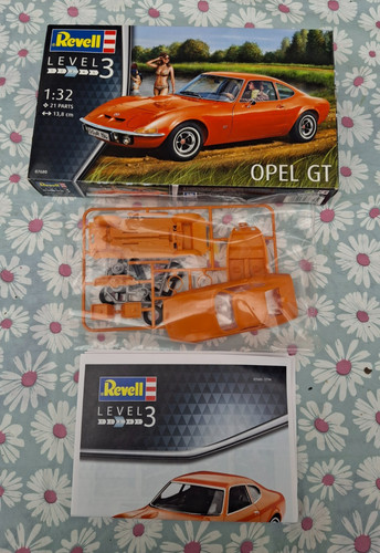 Revell opel gt - opel, arancione
