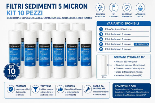 Filtri sedimenti micron - 5,