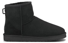 UGG CLASSIC MINI BLACK UOMO CAMOSCIO INTERNO LANA 1002072 ORIGINALI NUOVI 41