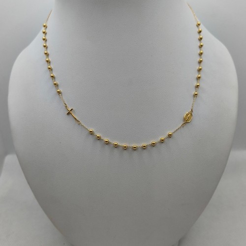 Collana girocollo rosario oro - collana,