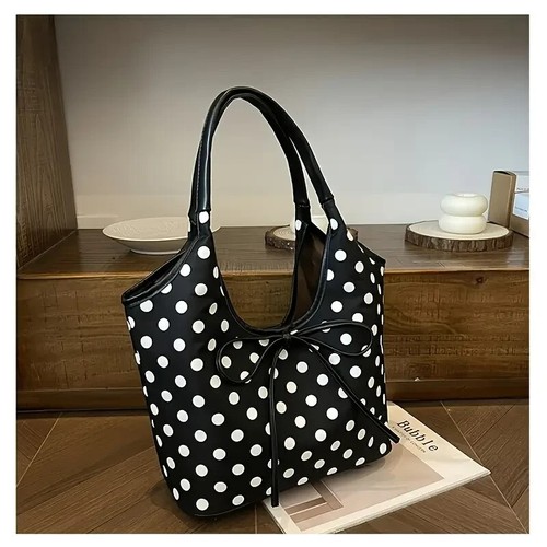 Borsa pois stile vintage - a,