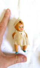 VINTAGE BAMBOLOTTO MIGNON VECCHIO IN TERRACOTTA 8,5 CM BAMBOLINA PICCOLA