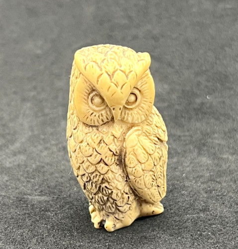 Statuina gufo resina - , finto