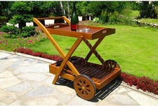 TROLLEY BAR in LEGNO DI ACACIA