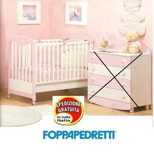IRRIPETIBILE FOPPAPEDRETTI LETTINO CONFETTO ROSA  CON SPONDA EASY DIVANETTO