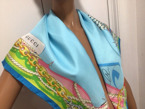 Sciarpa seta gucci marine - sciarpa, "marine"
