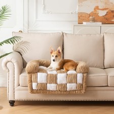 Dog Bed for Couch with Bolster, Comfy Couch Cover for Dogs Washable, Non-Slip...