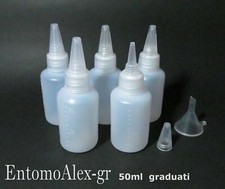 flaconi bottiglie PE  50ml x5