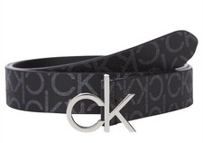 Cintura-Belt donna CALVIN KLEIN K60K607334 0GX CK Logo Belt 30mm Mono - nero