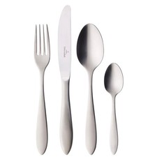 Villeroy & Boch, Arthur Spazzolato, Servizio Posate satinate set 24 pezzi, Accia