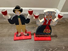 Candela coppia H vintage anni